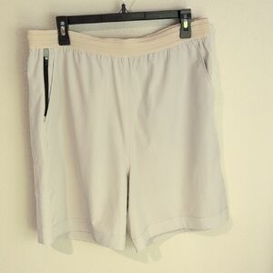 Light Gray Men’s Active Pull-On Shorts Large L